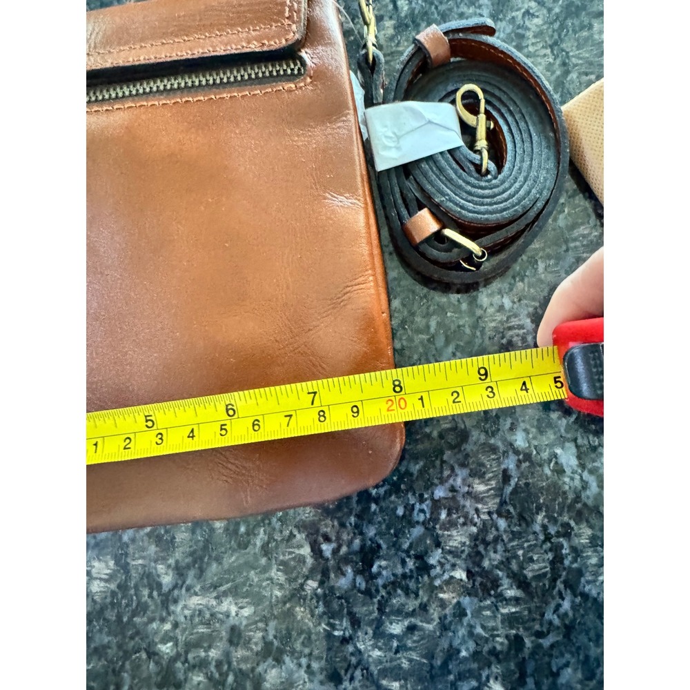 Patricia Nash Balluri Crossbody Bag Tan Leather Heritage Collection P61401 NEW - Picture 8 of 9